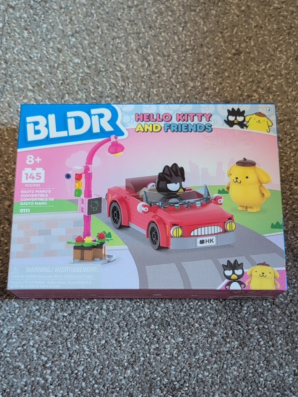Hello Kitty and Friends Badtz-Maru's  Red Convertible Toy Building Set